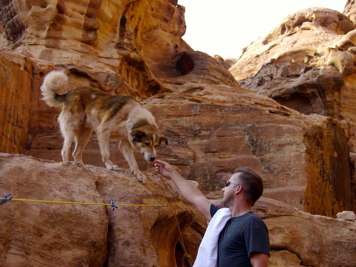 Walking the banded sandstone